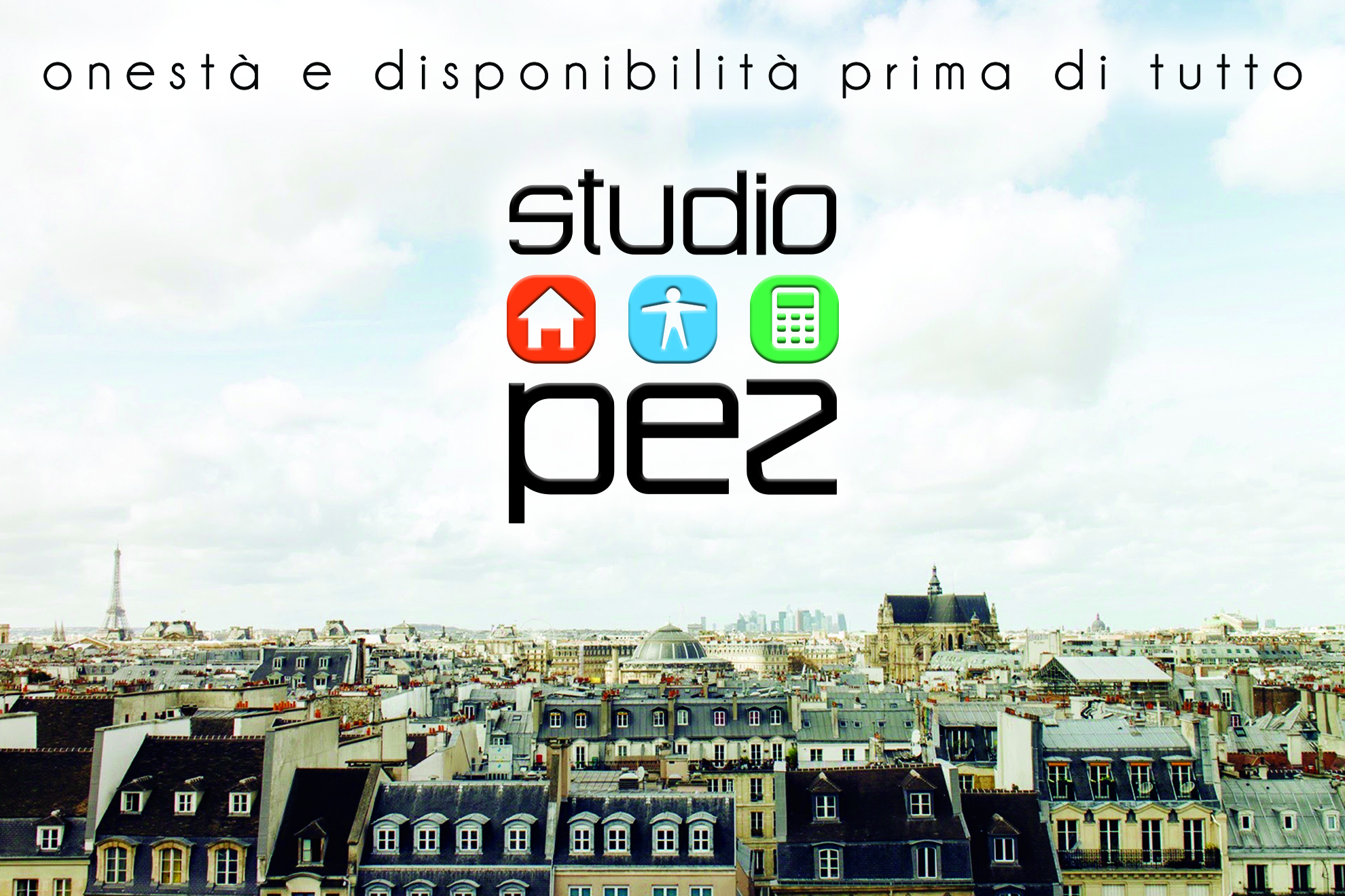 Slide 1: vetrina con logo dello studio